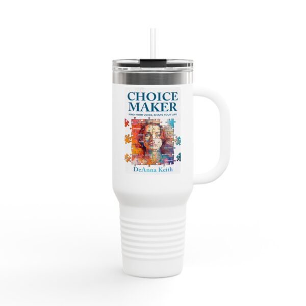 Colorful Inspiration Travel Mug, Insulated Coffee Cup, Personalized Gifts, Thoughtful Holiday Present, Motivational Drinkware - Image 2