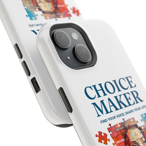 Choice Maker Magnetic Phone Case - Inspirational Gift, Puzzle Design, Motivational Accessory, Perfect for Book Lovers, Phone Protection - Image 2