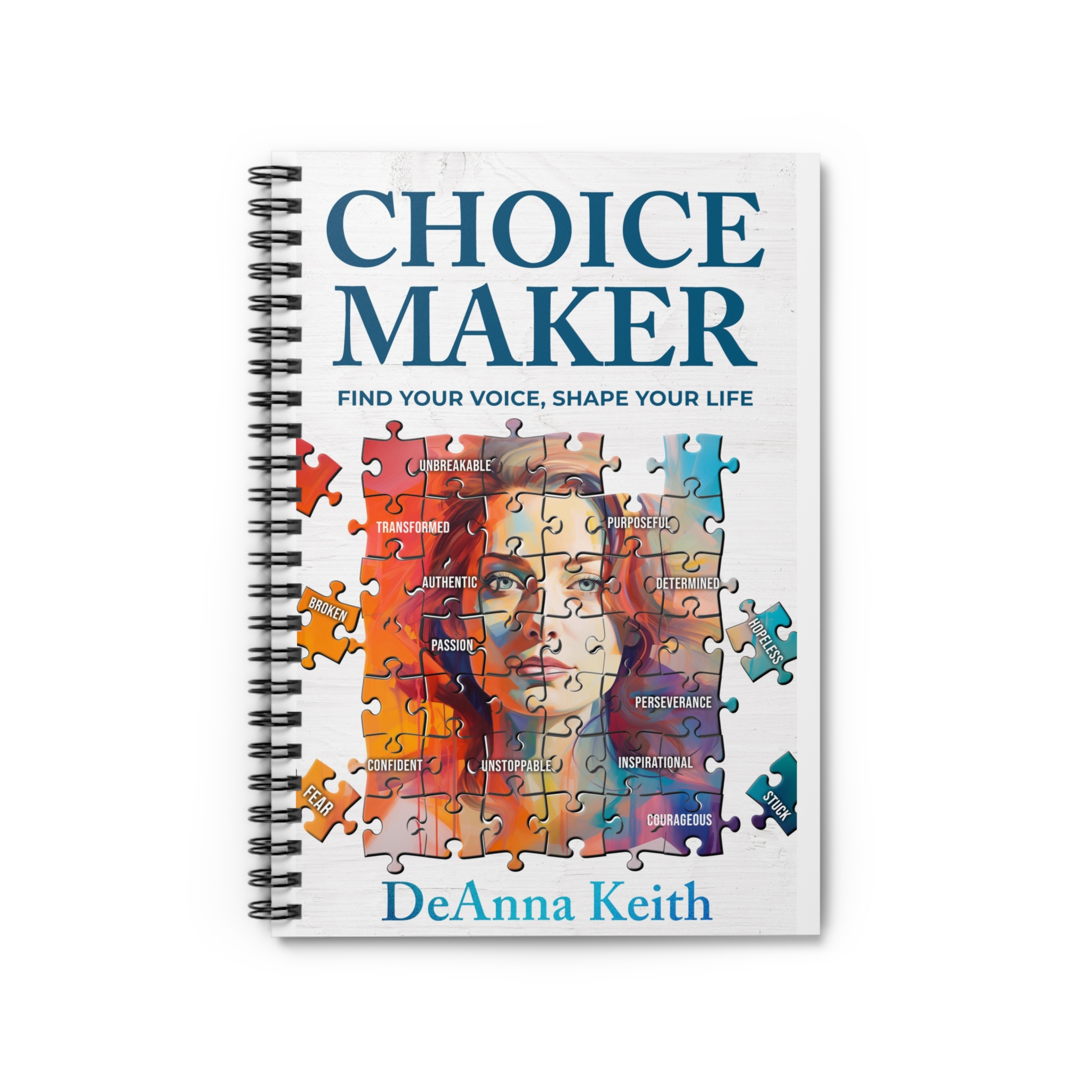 Inspiring Spiral Notebook - Choice Maker, Personal Development Journal, Motivational Writing Pad, Gift for Students, Self-Help [...]