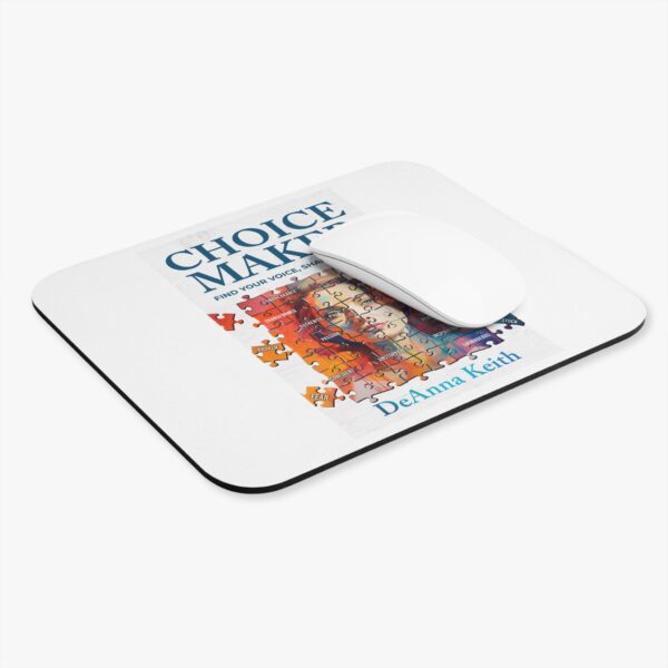 Inspiring Choice Maker Mouse Pad, Motivational Desk Accessory, Inspirational Gift, Puzzle Artwork, Office Decor, Unique Workstation Art - Image 3